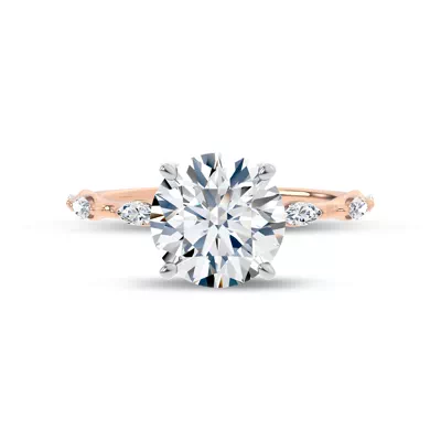 Starlight Spaced Marquise Diamond Engagement Ring