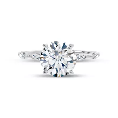 Starlight Spaced Marquise Diamond Engagement Ring
