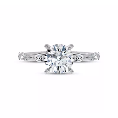 Starlight Spaced Marquise Diamond Engagement Ring