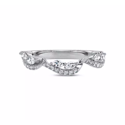 Opera Knife-Edge Lab Engagement Ring by Christian Siriano
