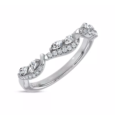 Opera Knife-Edge Lab Engagement Ring by Christian Siriano