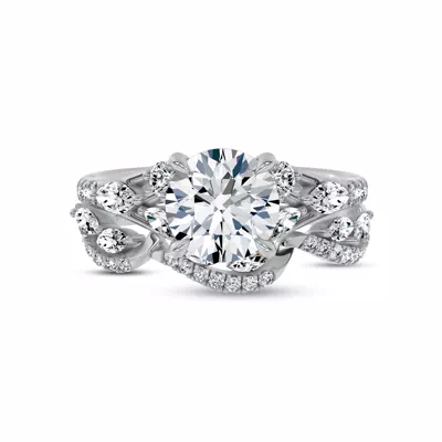 Opera Knife-Edge Lab Engagement Ring by Christian Siriano