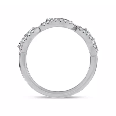 Opera Knife-Edge Lab Engagement Ring by Christian Siriano