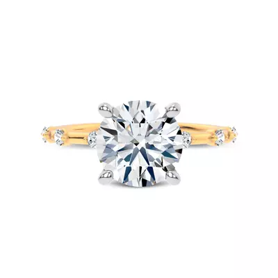 Starlight Diamond Prong Engagement Ring