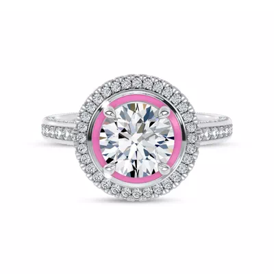 Rosavé Couture Halo Lab Engagement Ring by Christian Siriano