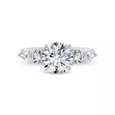 Kerry Mixed Shape Lab Engagement Ring