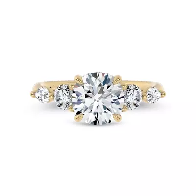 Kerry Mixed Shape Lab Engagement Ring