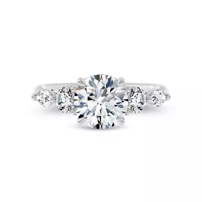 Kerry Mixed Shape Lab Engagement Ring