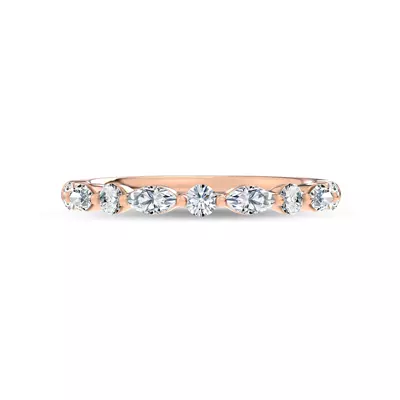 Serenity Marquise And Round Diamond Band