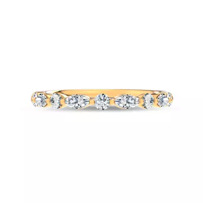 Serenity Marquise And Round Diamond Band