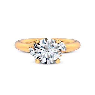 Serenity Marquise And Round Diamond Accent Engagement Ring