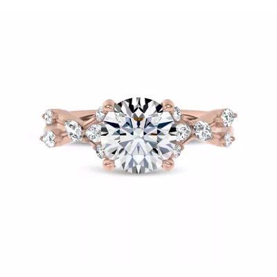 Jardin Valentina Mixed Shape Lab Engagement Ring by Christian Siriano