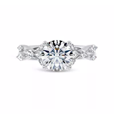 Jardin Valentina Mixed Shape Lab Engagement Ring by Christian Siriano