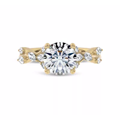Jardin Valentina Mixed Shape Engagement Ring by Christian Siriano