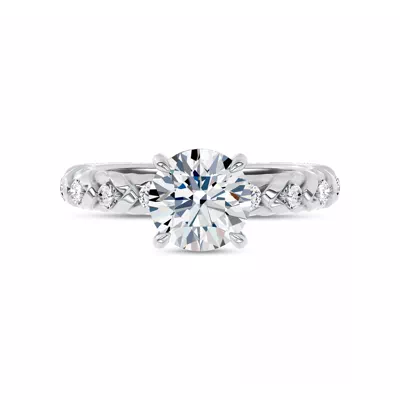 Illume Pavé Lab Engagement Ring by Christian Siriano
