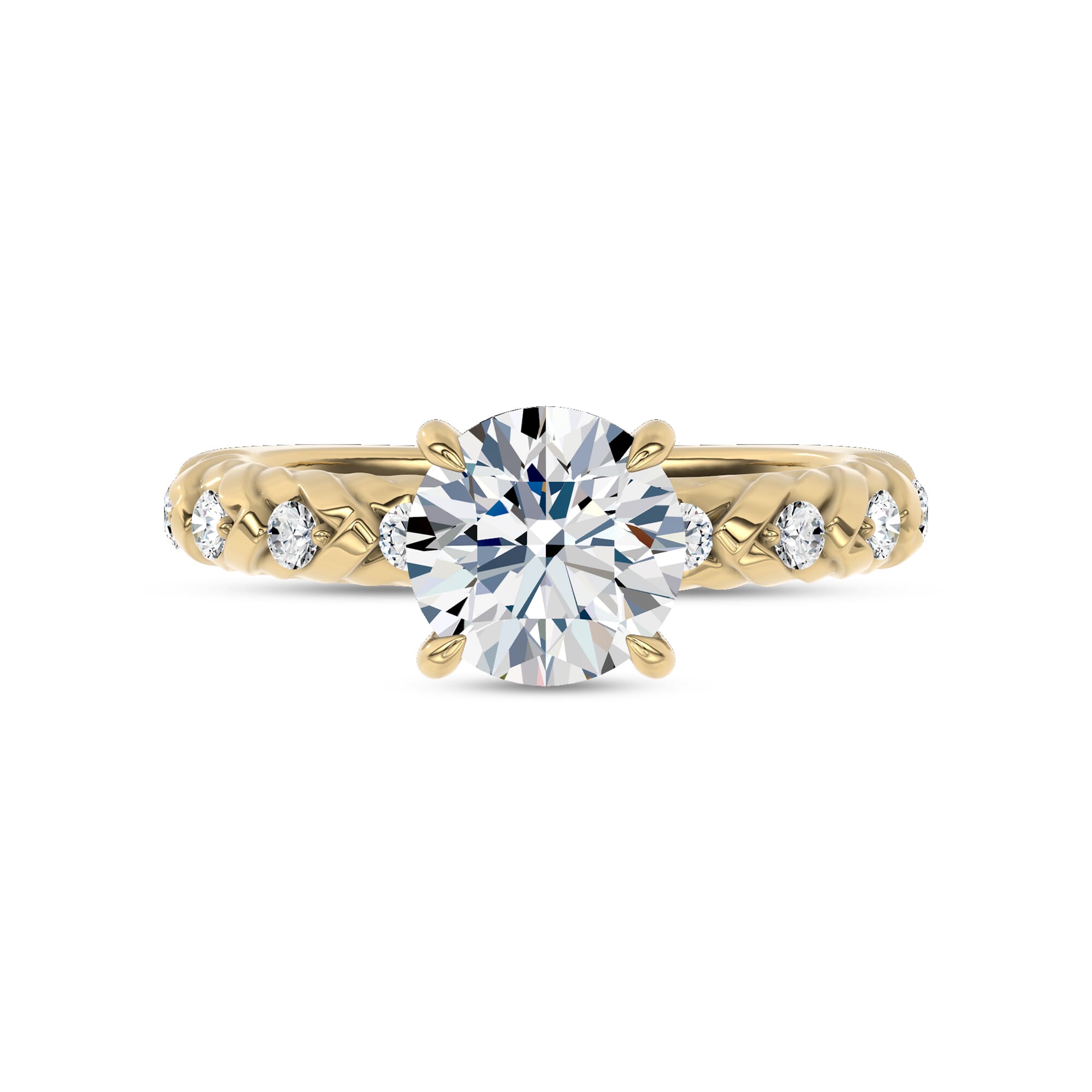 Illume Pavé Lab Engagement Ring by Christian Siriano