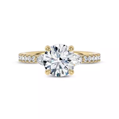 Ardora Pear Lab Engagement Ring by Christian Siriano