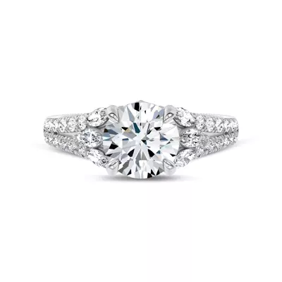 Blooming Marquise Pavé Lab Engagement Ring by Christian Siriano