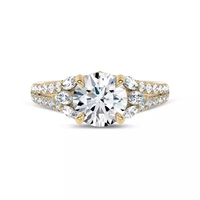 Blooming Marquise Pavé Lab Engagement Ring by Christian Siriano
