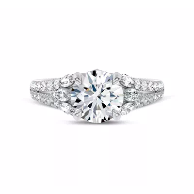 Blooming Marquise Pavé Lab Engagement Ring by Christian Siriano