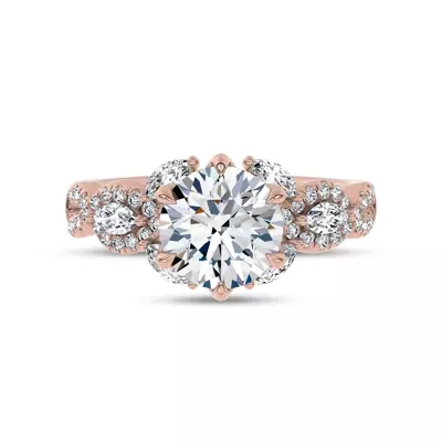 Valora Pavé Vine Lab Engagement Ring by Christian Siriano