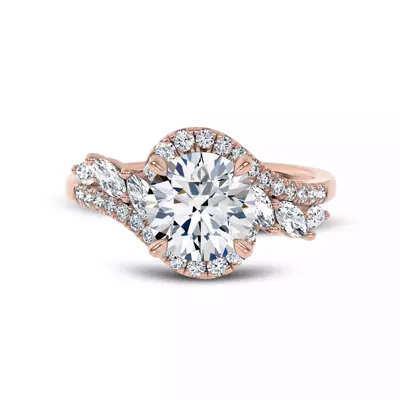 Envol Pavé Lab Engagement Ring by Christian Siriano