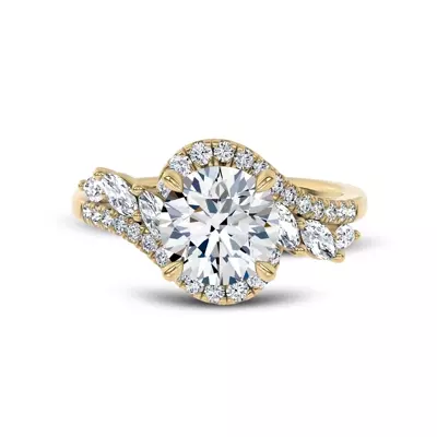 Envol Pavé Lab Engagement Ring by Christian Siriano