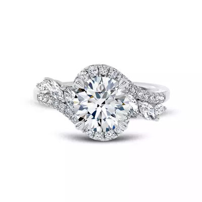 Envol Pavé Engagement Ring by Christian Siriano