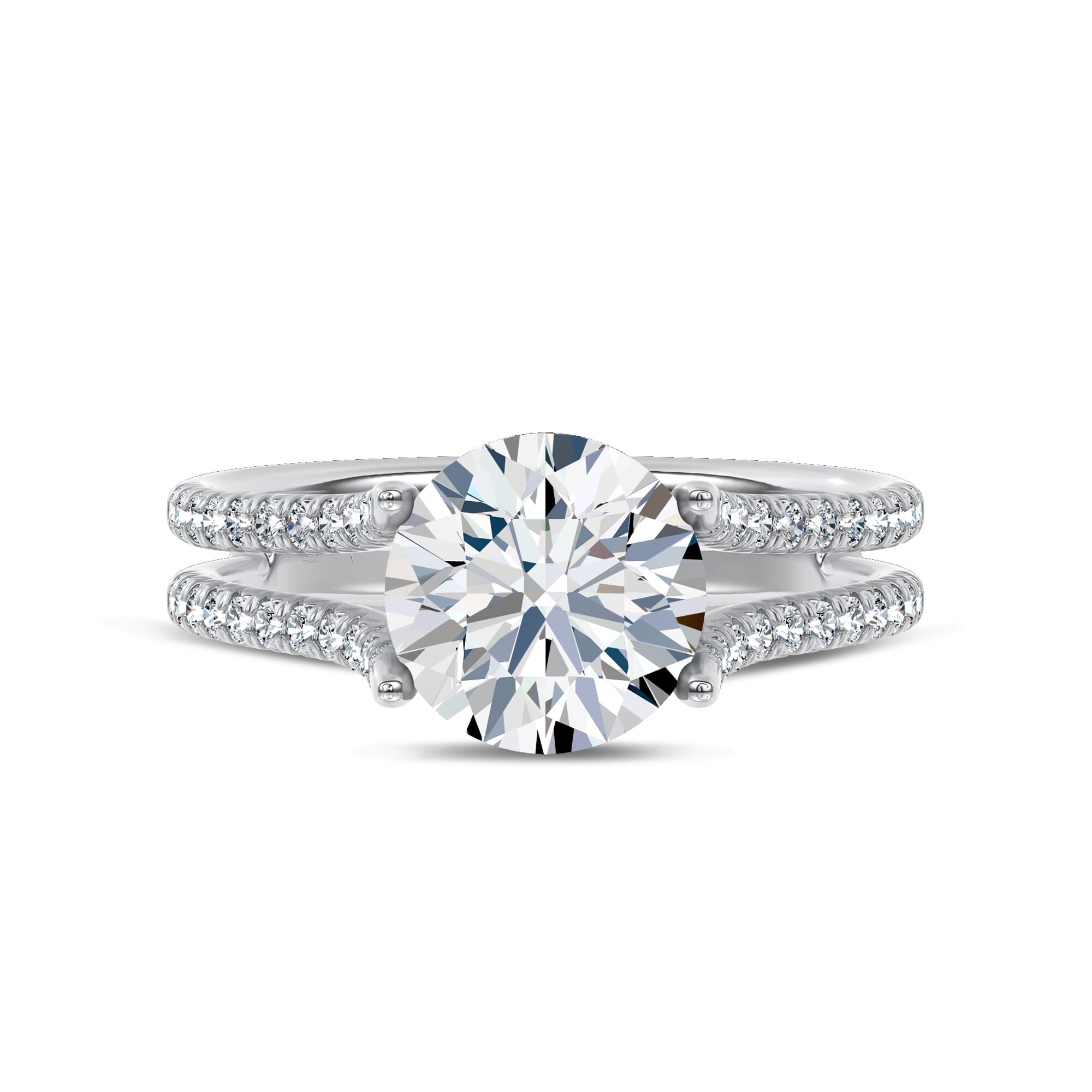 Unione Pavé Lab Engagement Ring by Christian Siriano