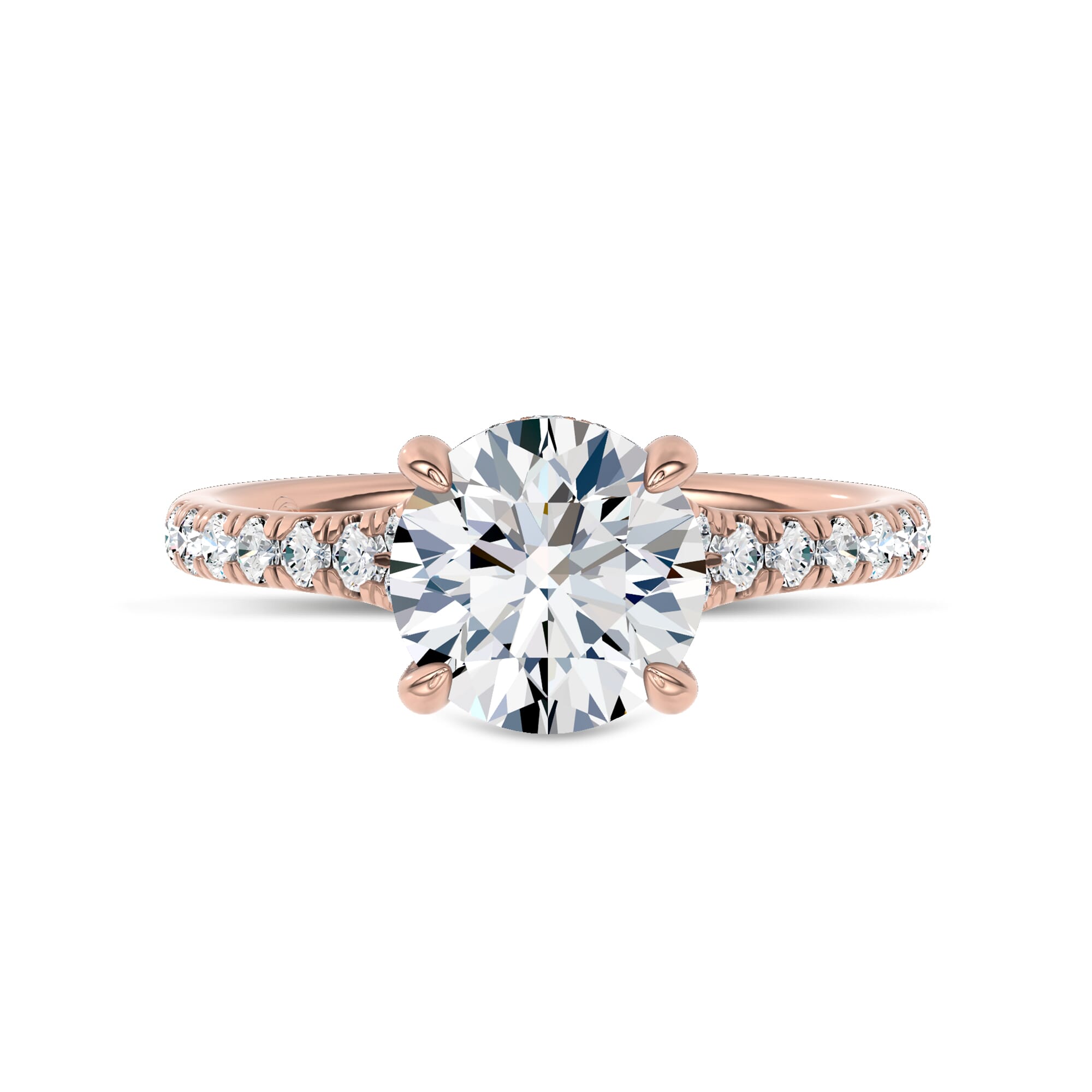 Cascata Halo Lab Engagement Ring by Christian Siriano