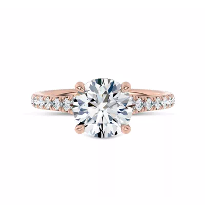 Cascata Halo Lab Engagement Ring by Christian Siriano