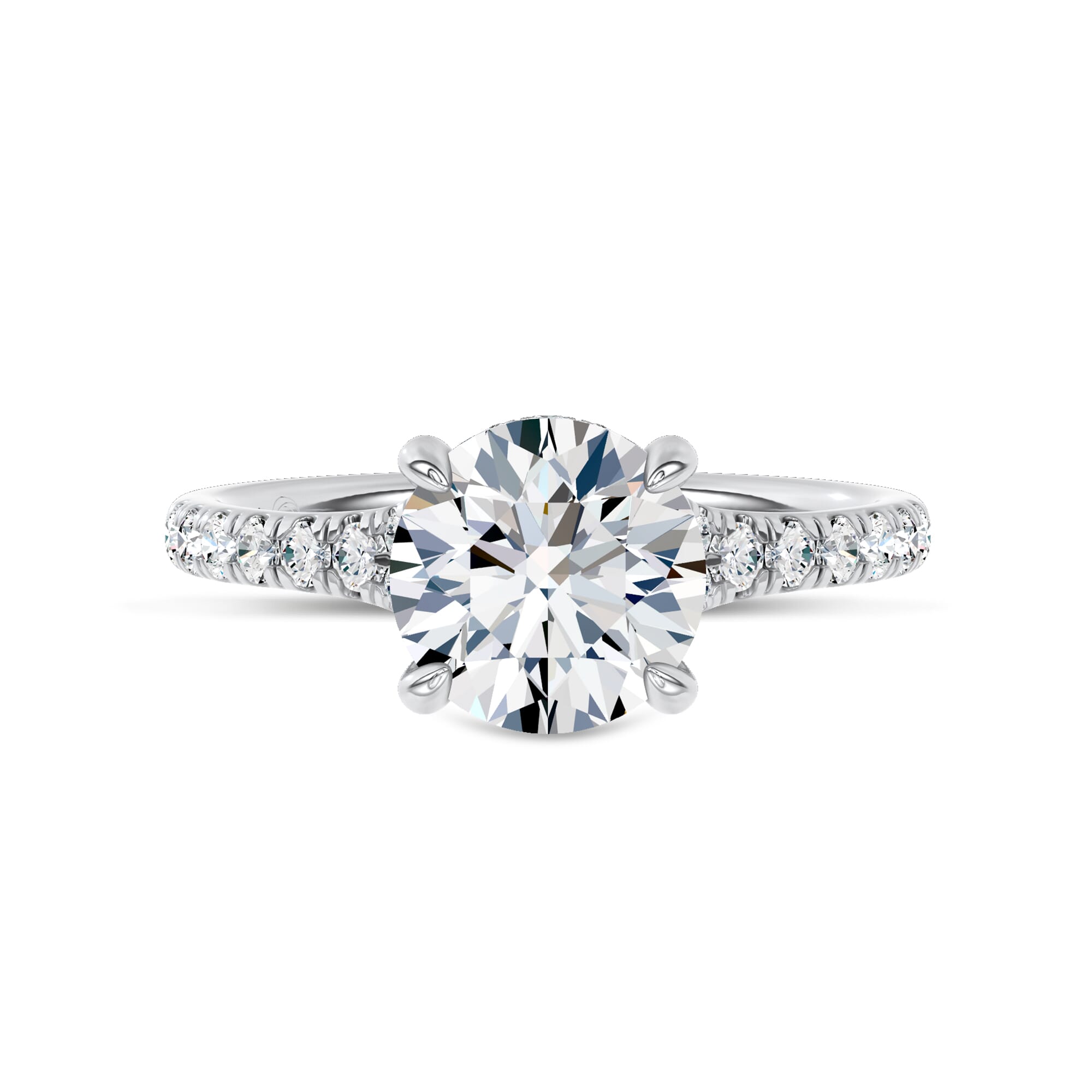 Cascata Halo Lab Engagement Ring by Christian Siriano
