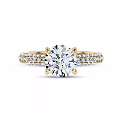 Sequined Lab Pavé Engagement Ring by Christian Siriano