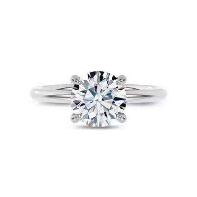 Moonlit Veil Lab Engagement Ring by Christian Siriano