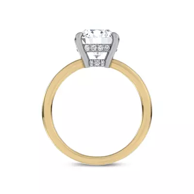 Moonlit Veil Lab Engagement Ring by Christian Siriano