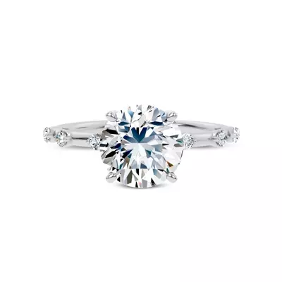 Starlight Spaced Diamond Engagement Ring