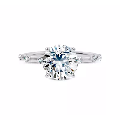 Starlight Spaced Diamond Engagement Ring