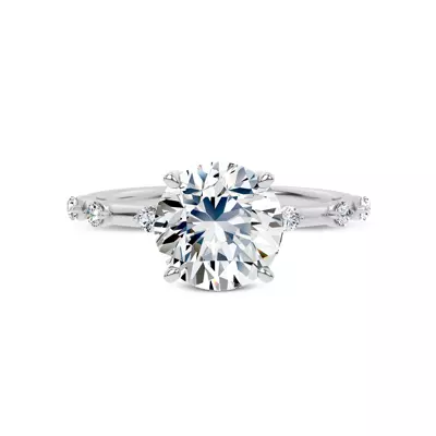Starlight Spaced Diamond Engagement Ring