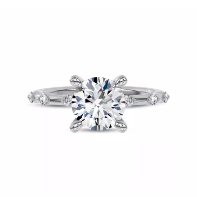Starlight Spaced Diamond Engagement Ring