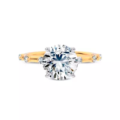 Starlight Spaced Diamond Engagement Ring