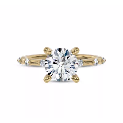 Starlight Spaced Diamond Engagement Ring