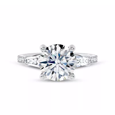 Celestine Tapered Baguette Lab Engagement Ring by Christian Siriano