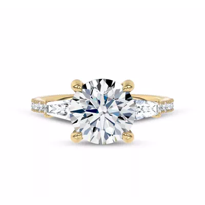 Celestine Tapered Baguette Lab Engagement Ring by Christian Siriano
