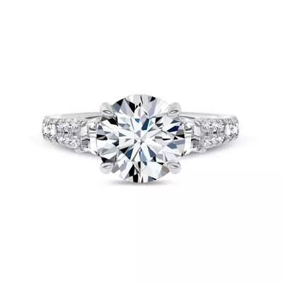 Mirabel Trapezoid Lab Engagement Ring by Christian Siriano
