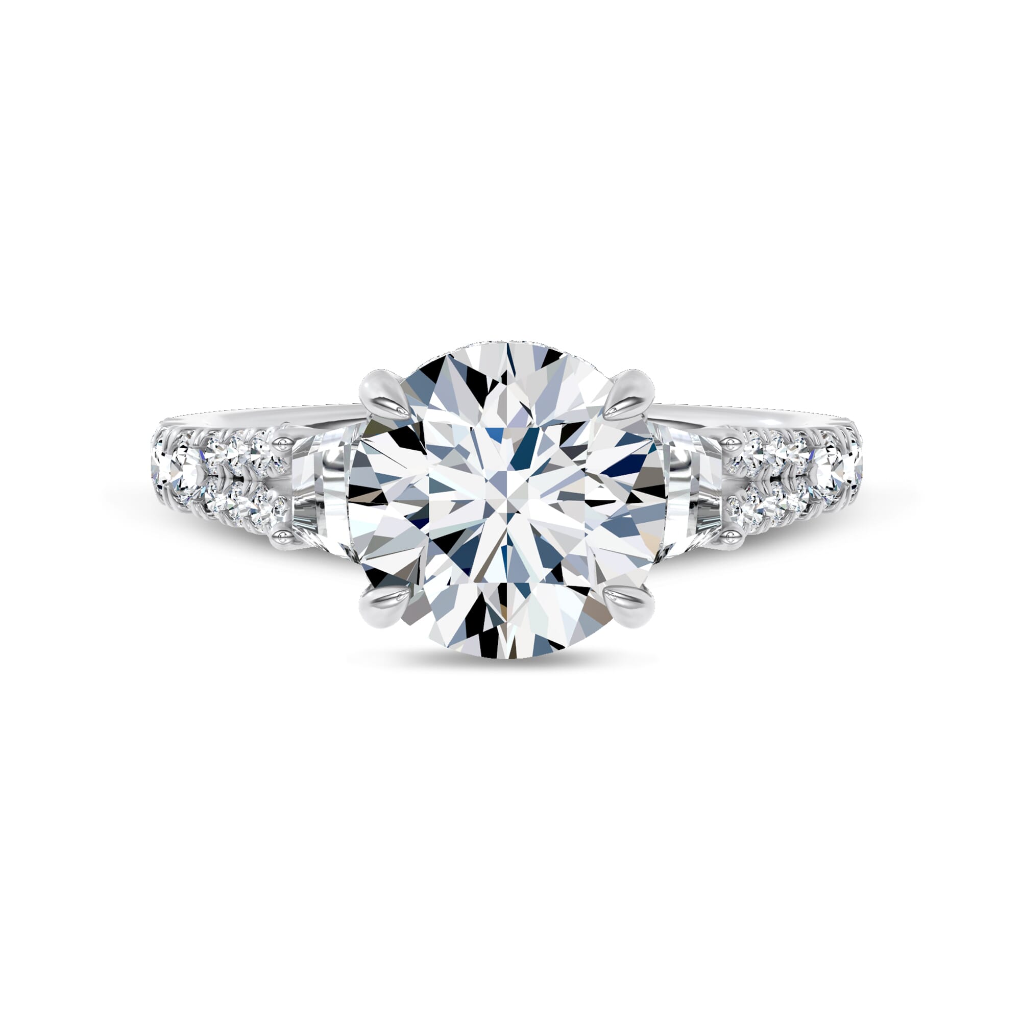 Mirabel Trapezoid Lab Engagement Ring by Christian Siriano