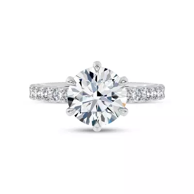 Ovation Pavé Lab Engagement Ring by Christian Siriano