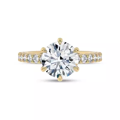 Ovation Pavé Lab Engagement Ring by Christian Siriano