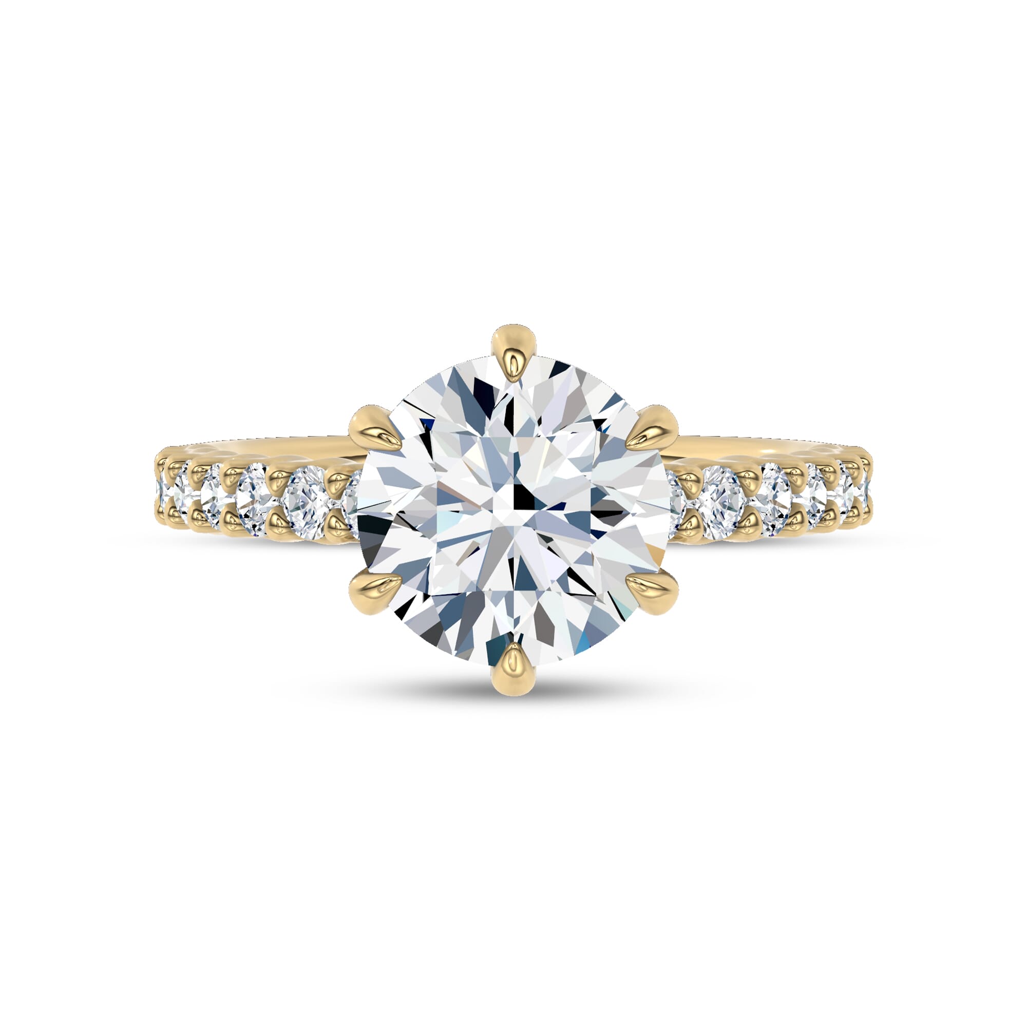 Ovation Pavé Lab Engagement Ring by Christian Siriano