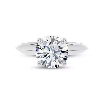Avant Knife-Edge Lab Engagement Ring by Christian Siriano