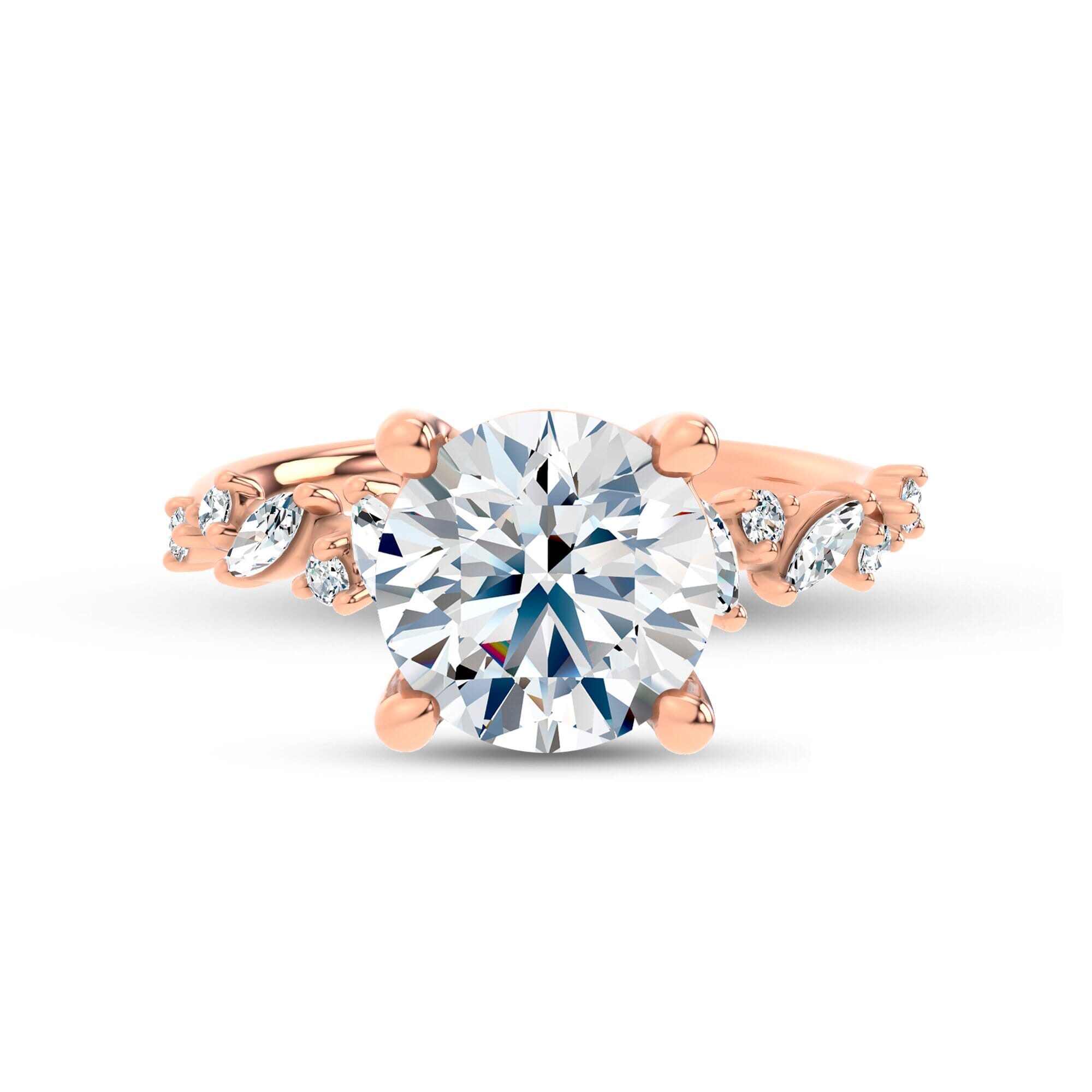 Hayley Scattered Lab Diamond Engagement Ring